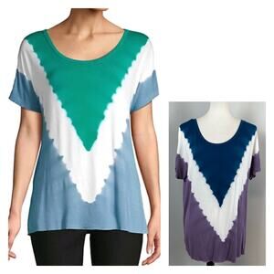 Nanette Lepore Play Tie Dye Tee Large